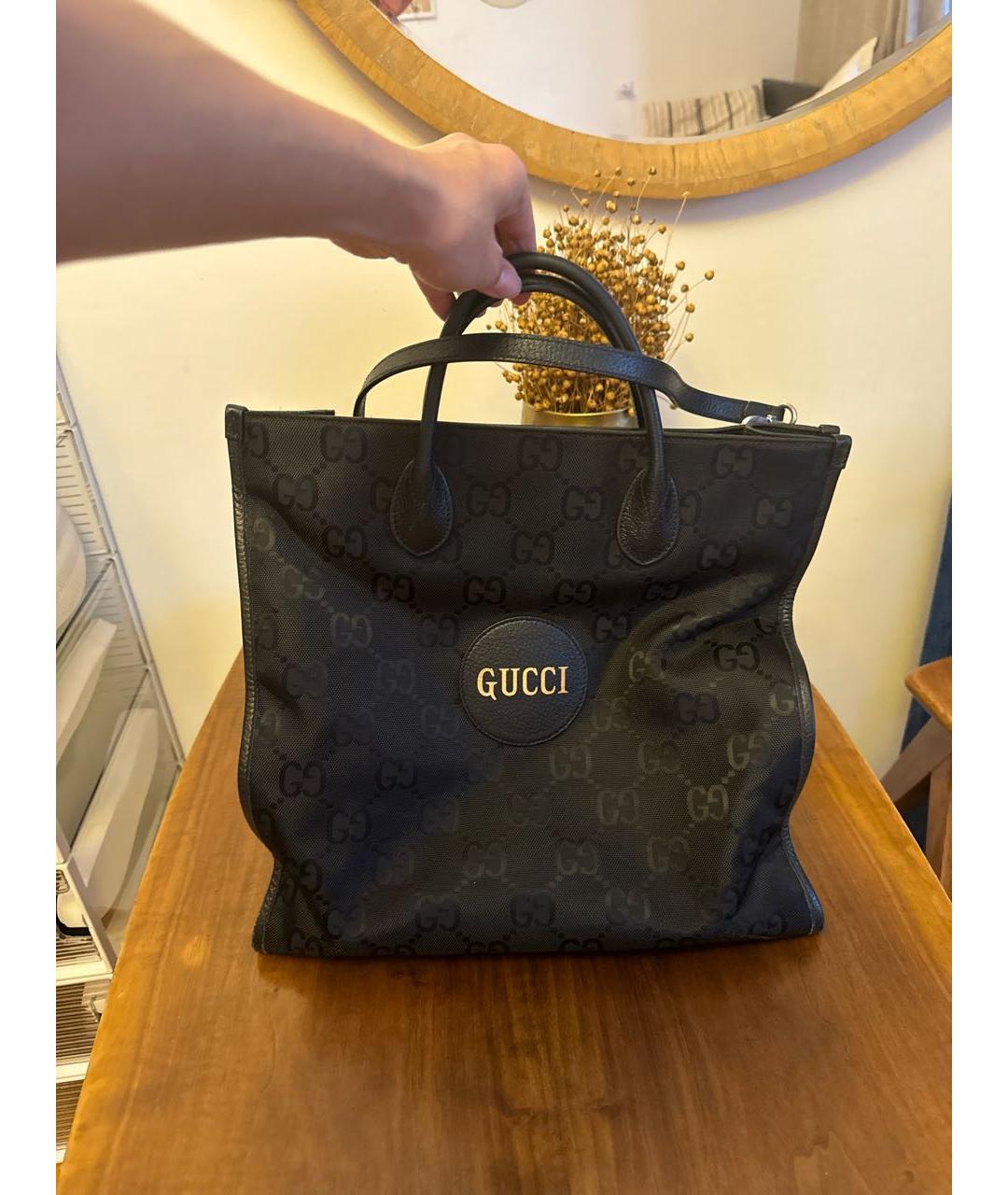 GUCCI Черная сумка тоут, фото 2