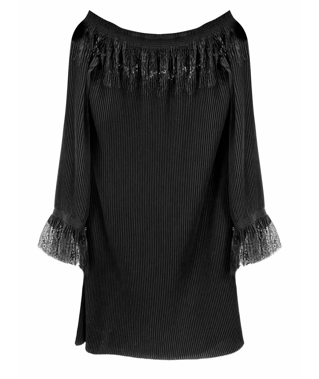 BLUMARINE Черное полиэстеровое коктейльное платье, фото 1