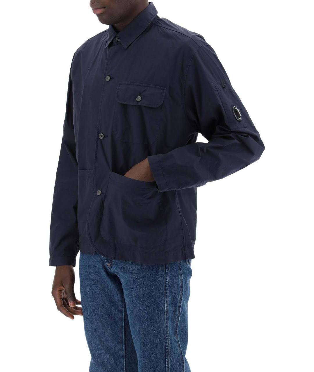 CP COMPANY Темно-синяя хлопковая куртка, фото 6