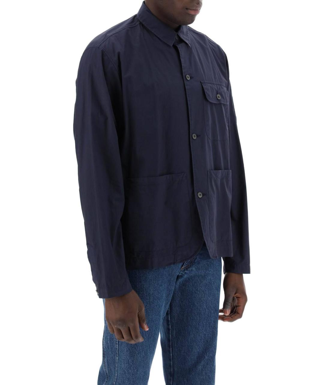 CP COMPANY Темно-синяя хлопковая куртка, фото 4