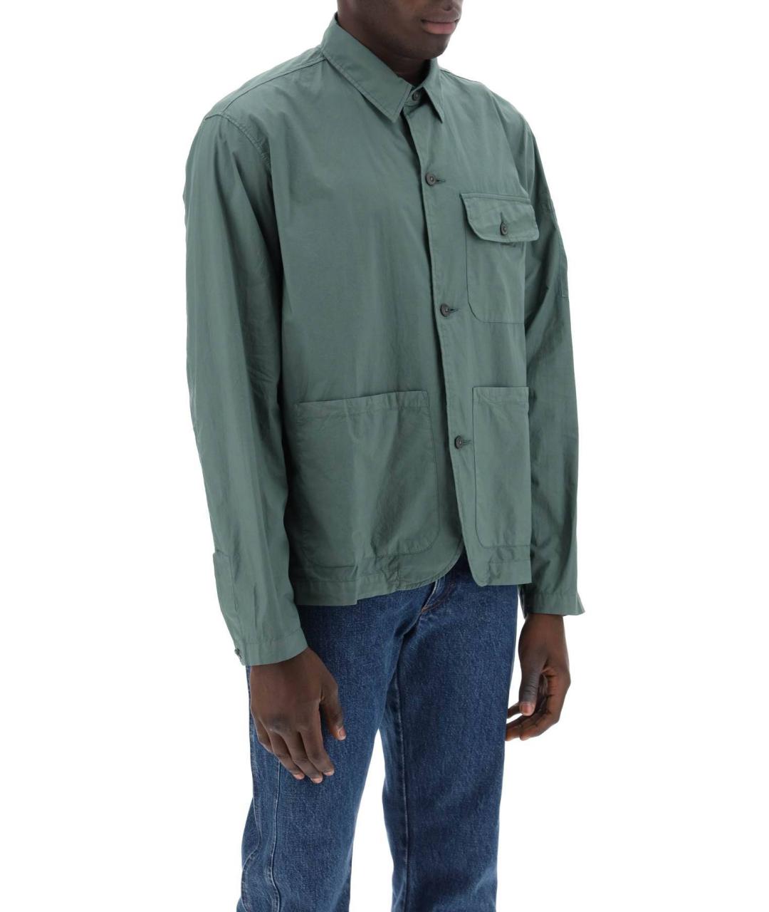 CP COMPANY Зеленая хлопковая куртка, фото 4