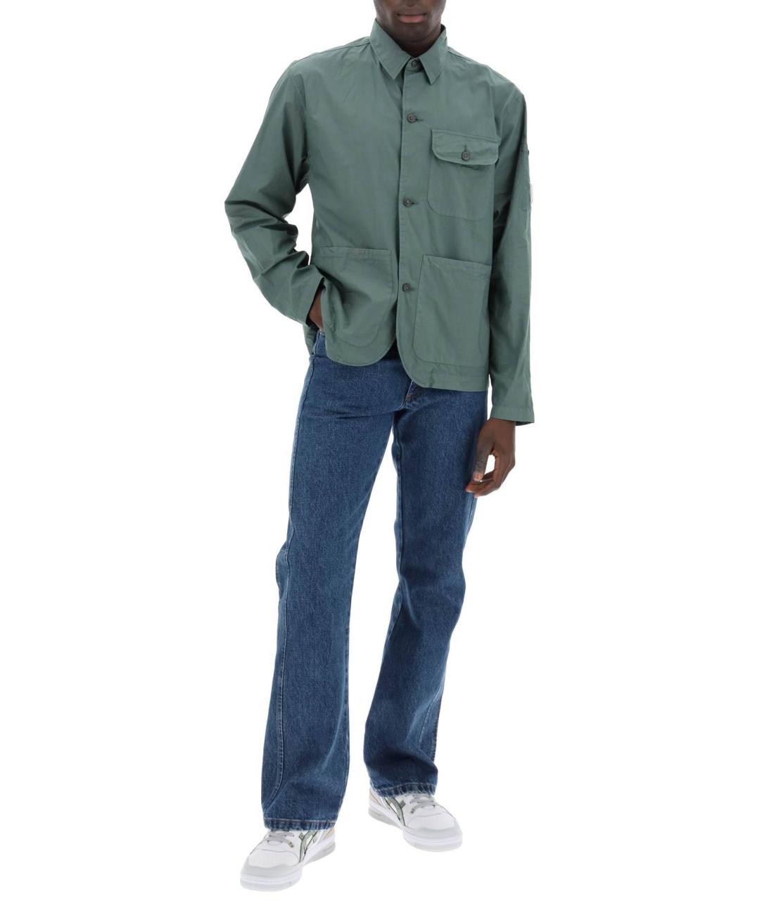 CP COMPANY Зеленая хлопковая куртка, фото 3