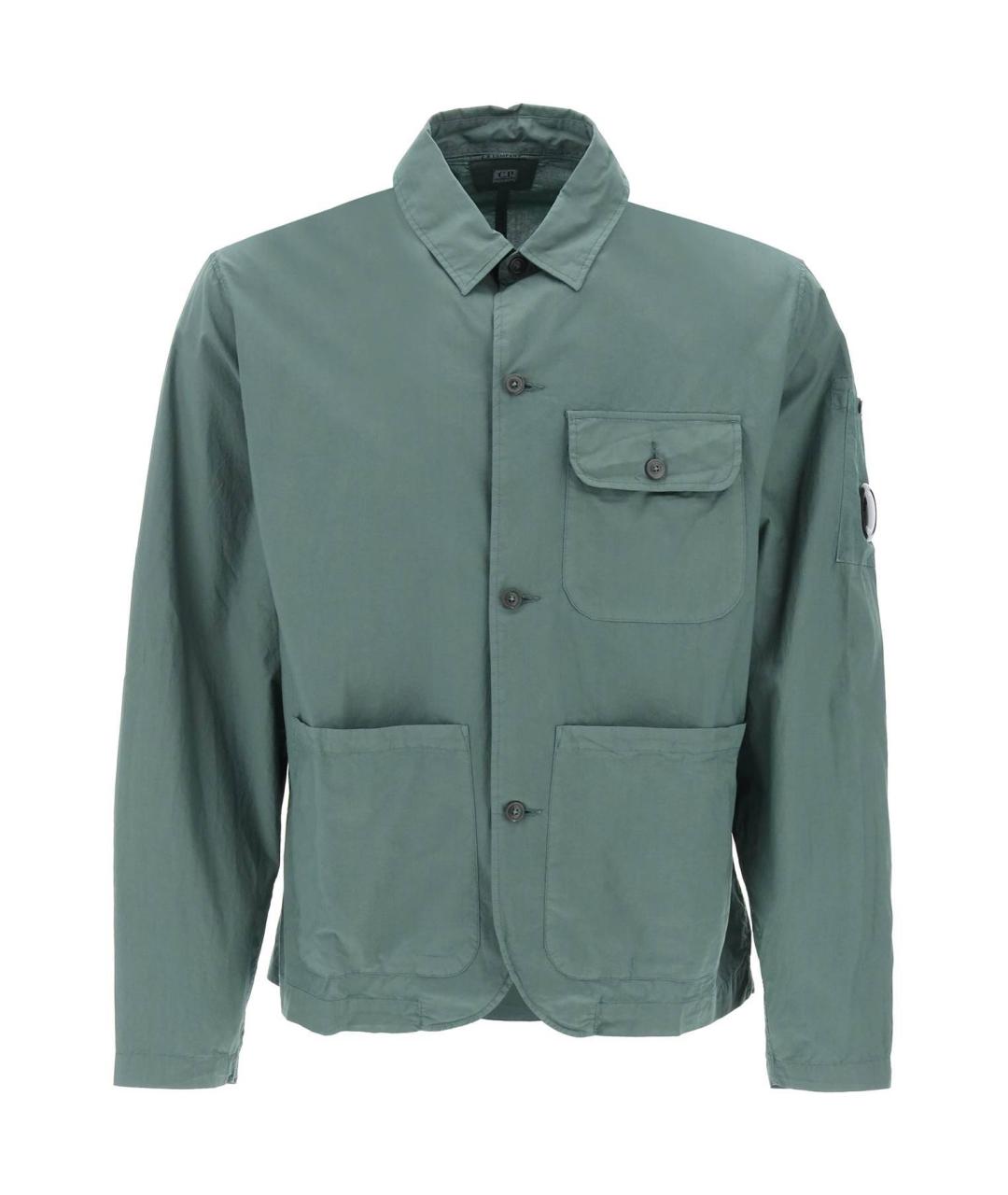 CP COMPANY Зеленая хлопковая куртка, фото 2