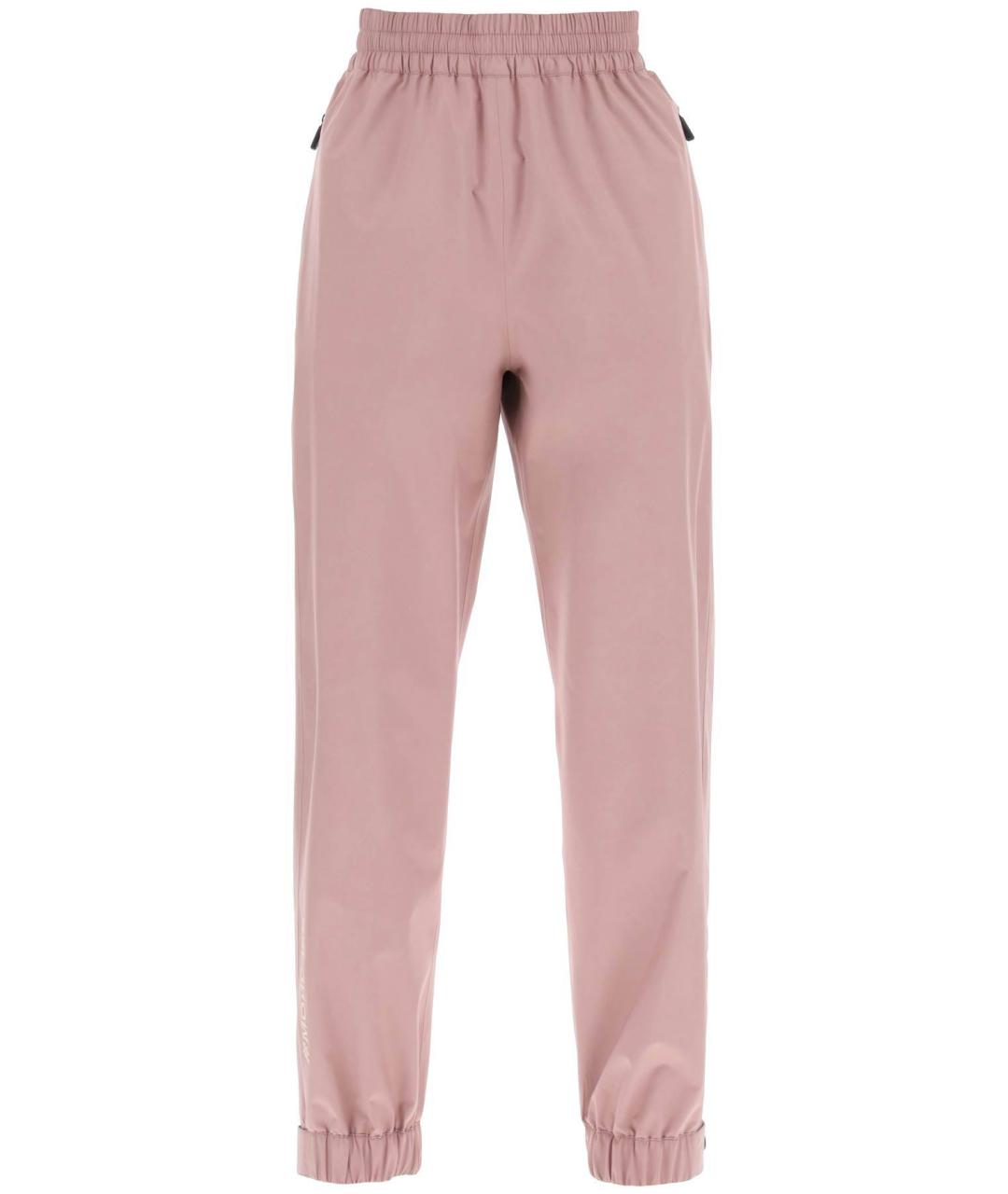 MONCLER GRENOBLE Розовые спортивные брюки и шорты, фото 1