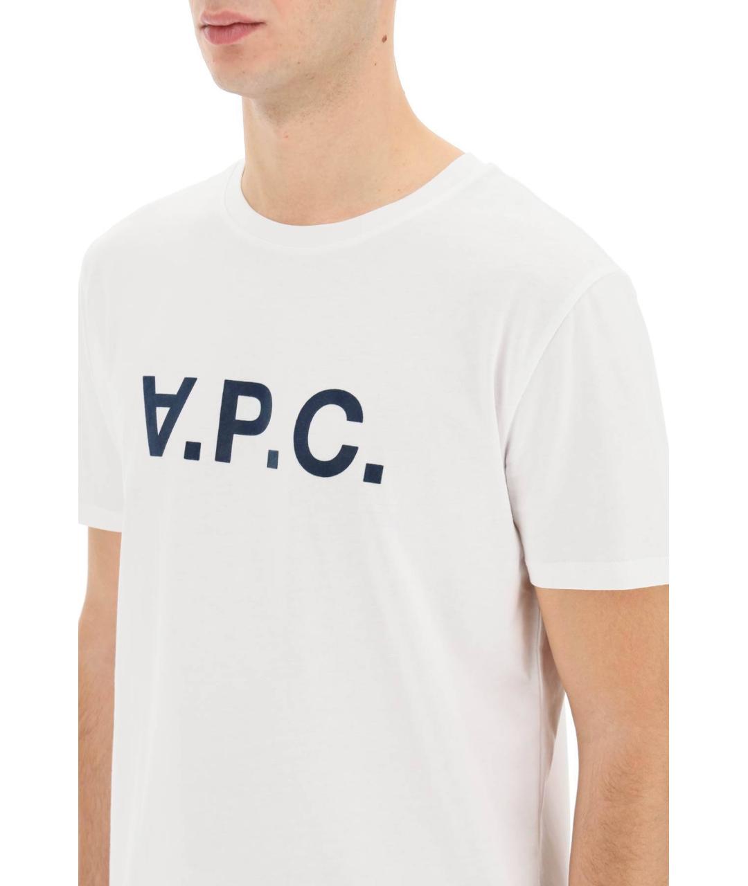 A.P.C. Белая хлопковая футболка, фото 6