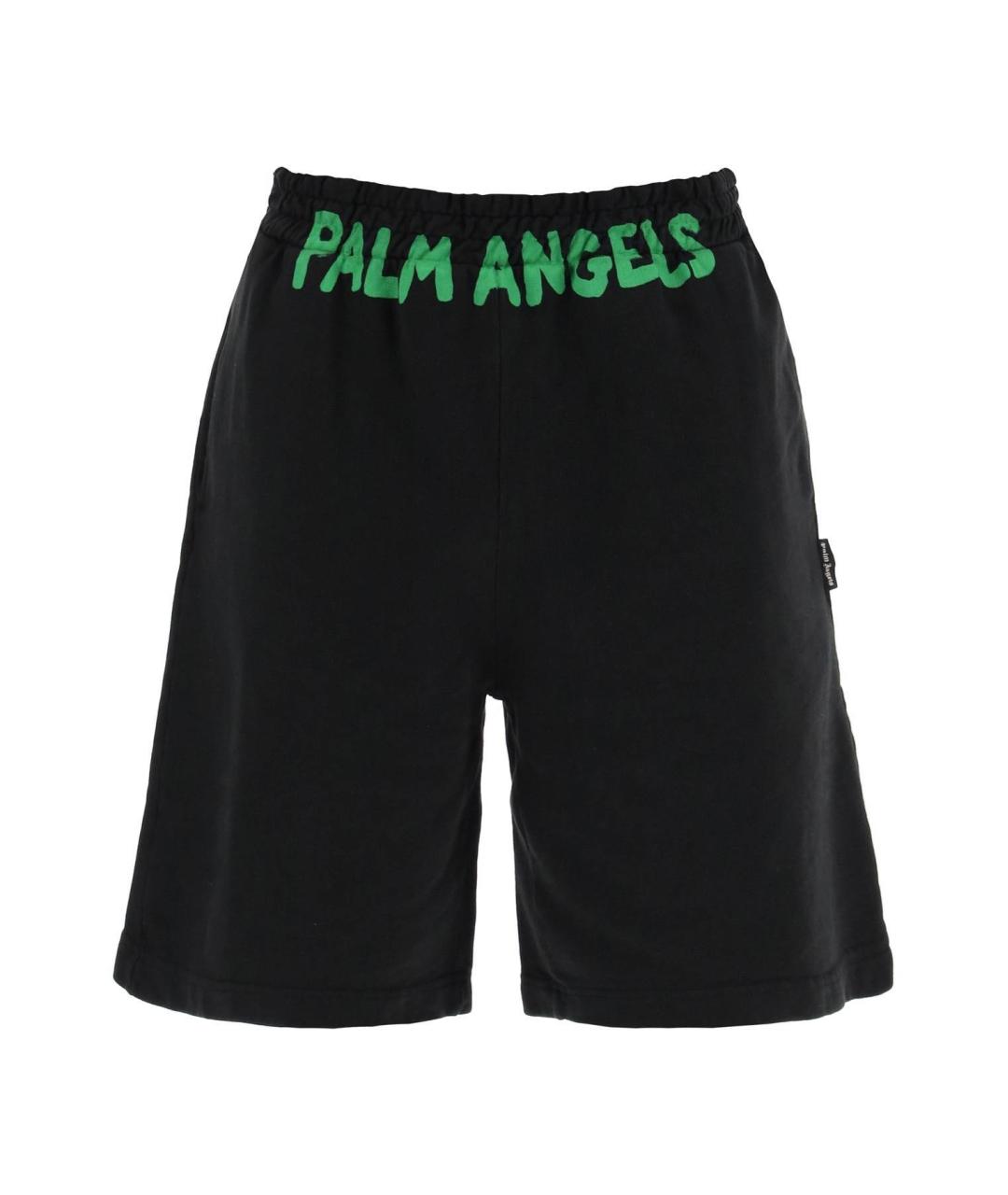 PALM ANGELS Черные хлопковые шорты, фото 2