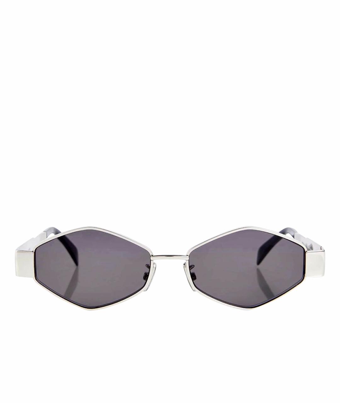 CELINE PRE-OWNED Антрацитовые металлические солнцезащитные очки, фото 1