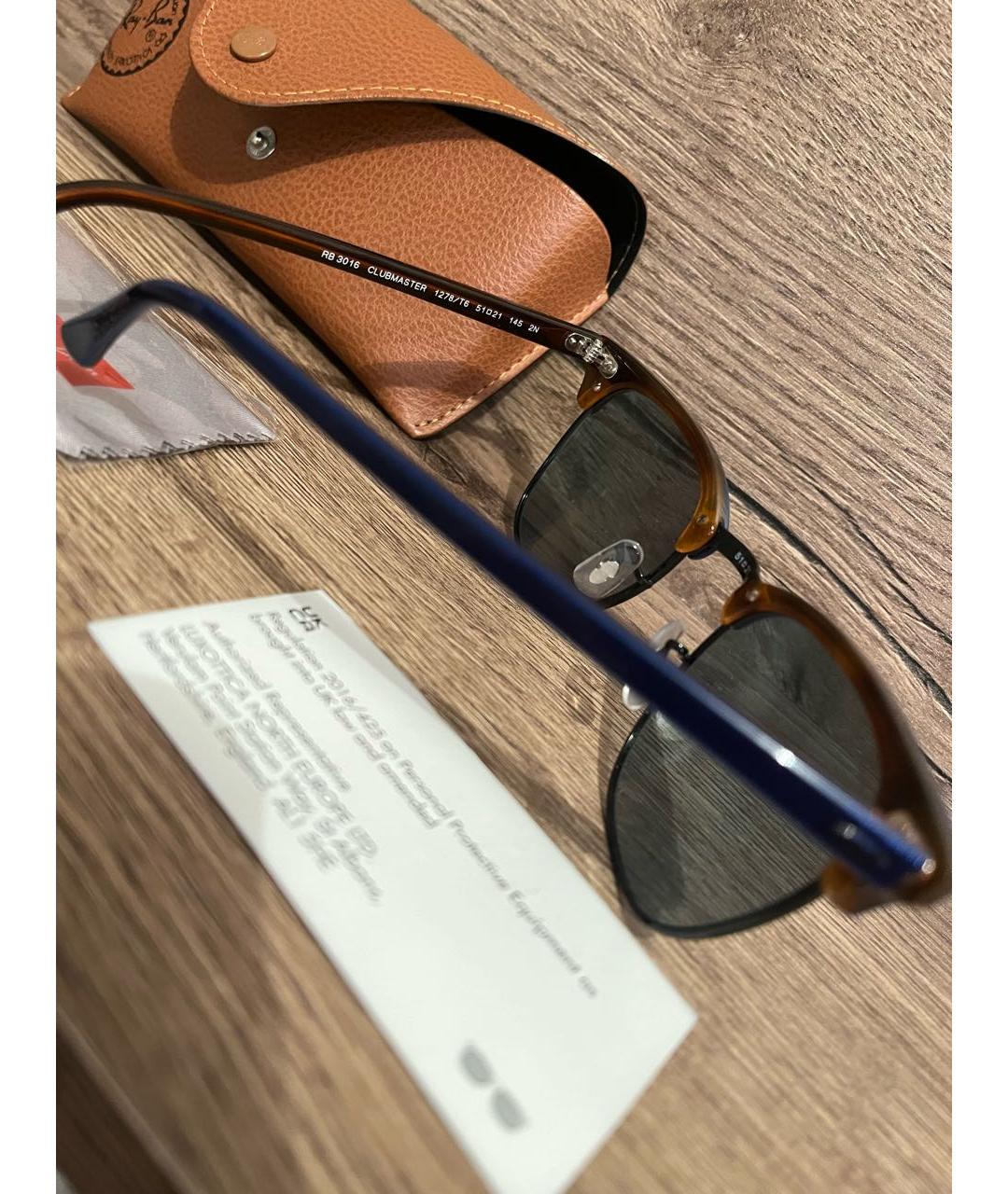 RAY BAN Синие солнцезащитные очки, фото 6