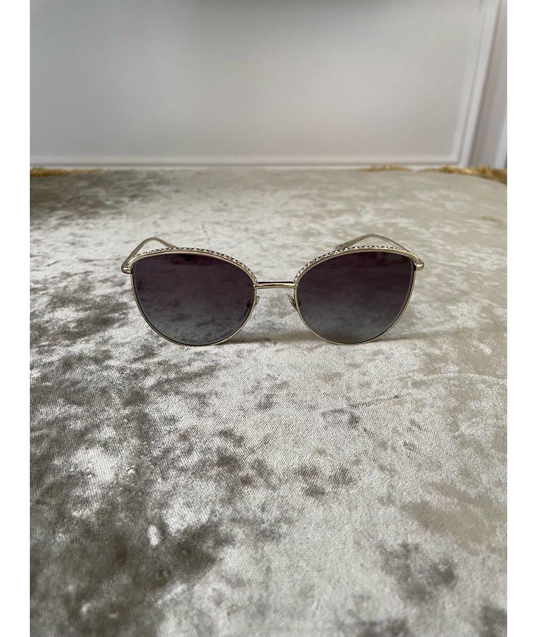 CHANEL PRE-OWNED Металлические солнцезащитные очки, фото 6