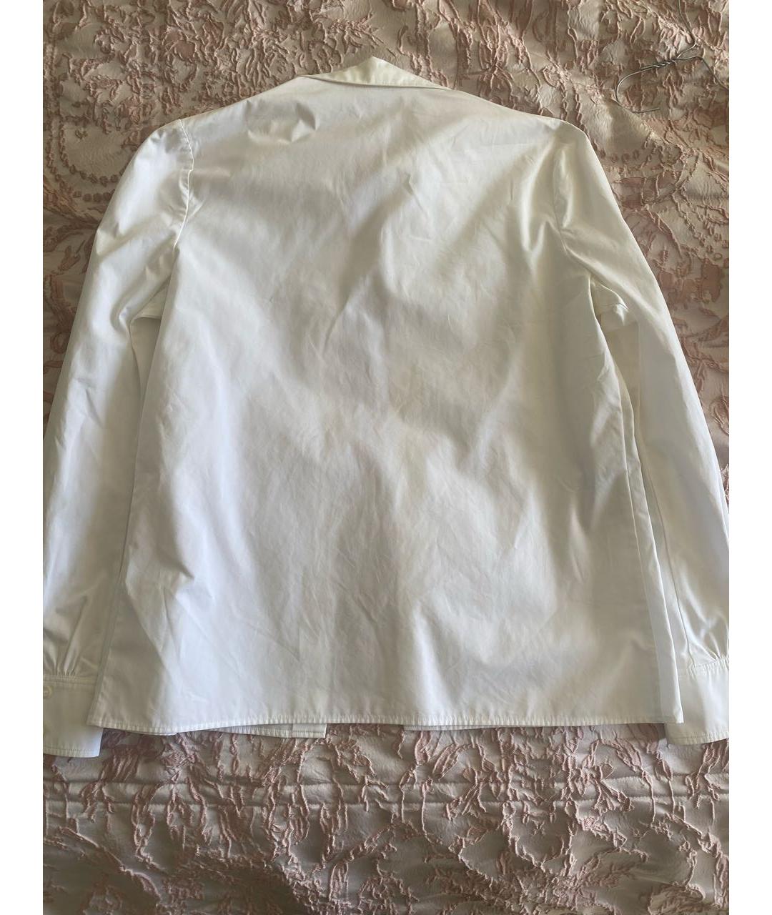 MIU MIU Белая хлопковая рубашка, фото 2