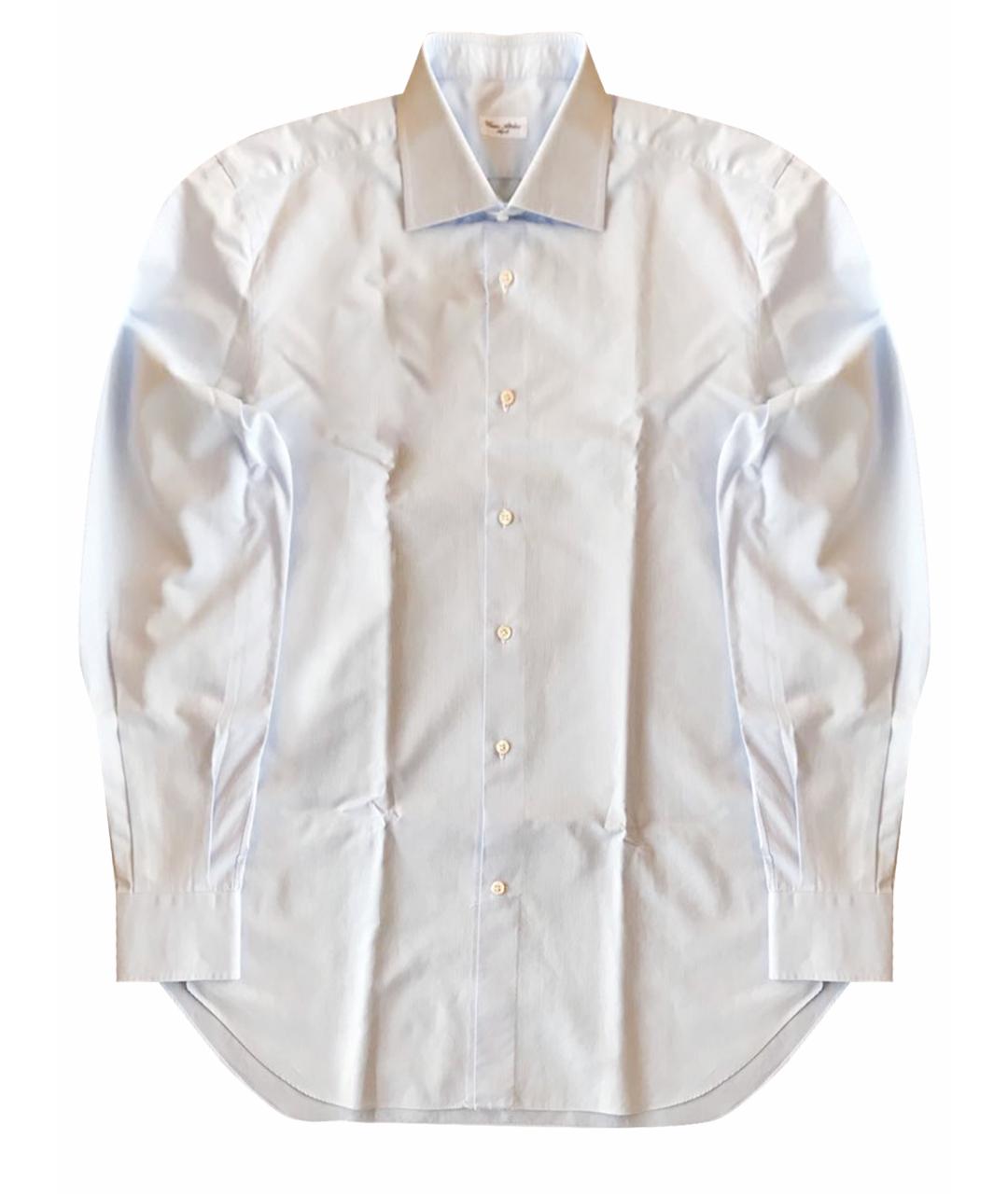 Cesare Attolini Голубая хлопковая классическая рубашка, фото 1
