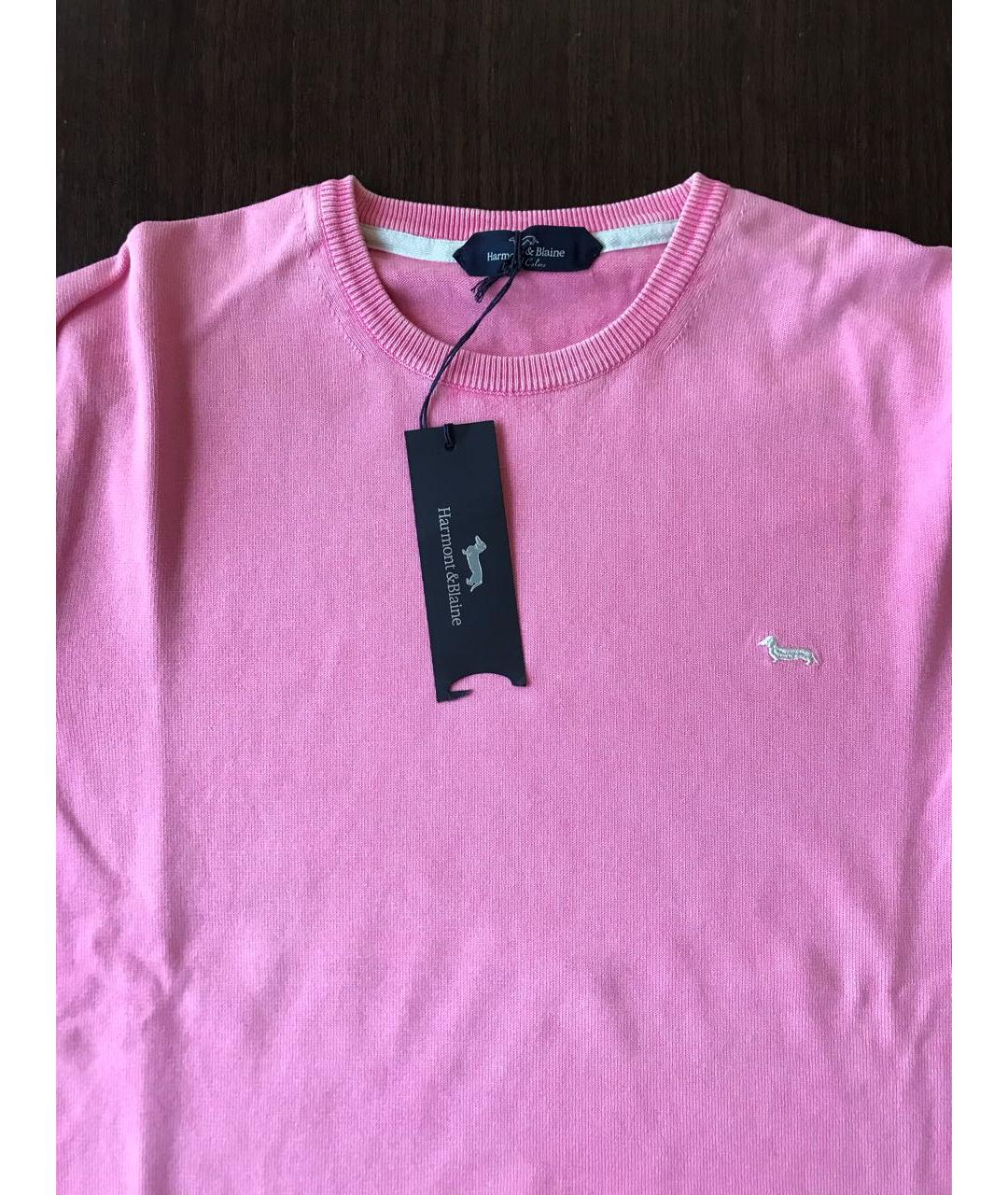 HARMONT & BLAINE JUNIOR Розовый хлопковый джемпер / свитер, фото 3