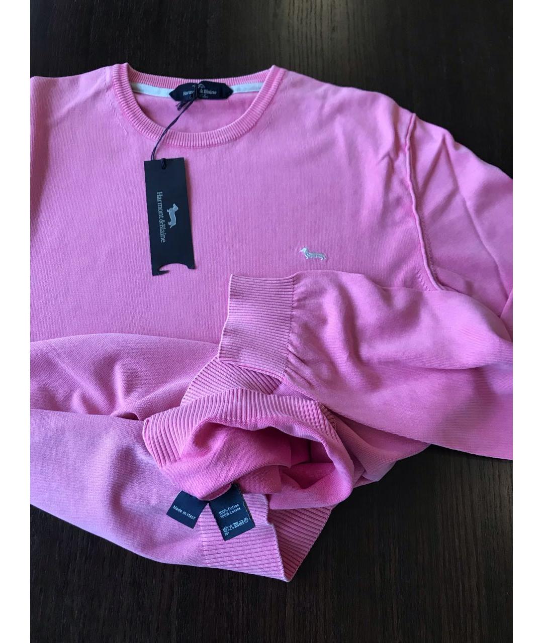 HARMONT & BLAINE JUNIOR Розовый хлопковый джемпер / свитер, фото 5