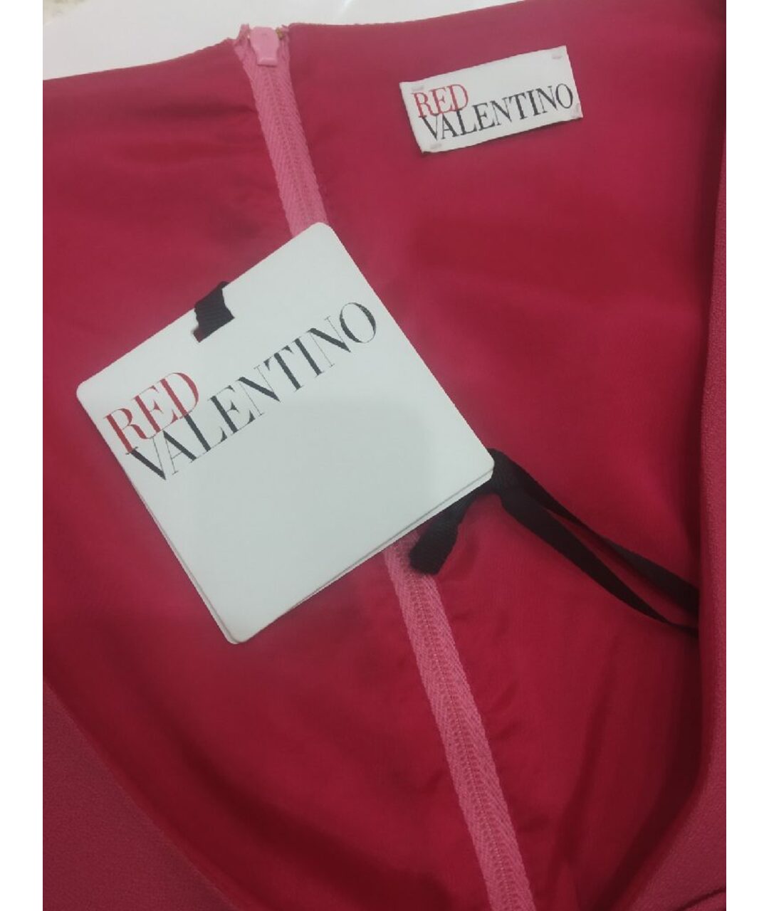 RED VALENTINO Розовое полиэстеровое повседневное платье, фото 4