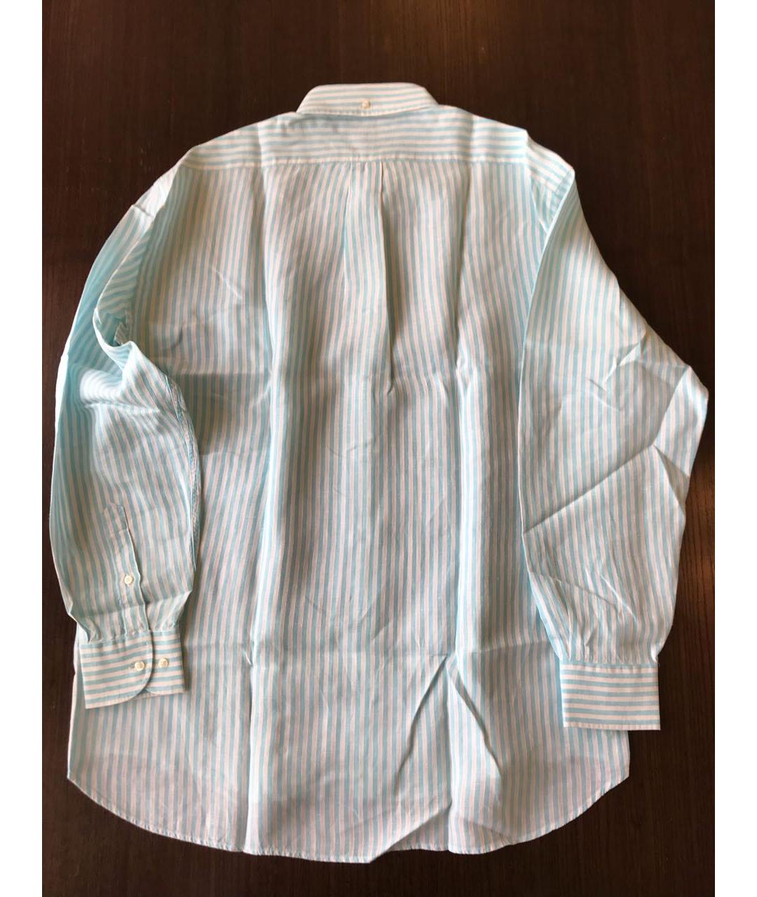 CANALI Бирюзовая льняная кэжуал рубашка, фото 2