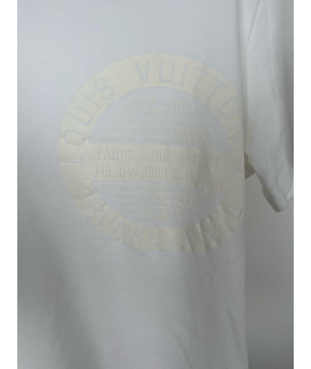 LOUIS VUITTON PRE-OWNED Белая хлопковая футболка, фото 4