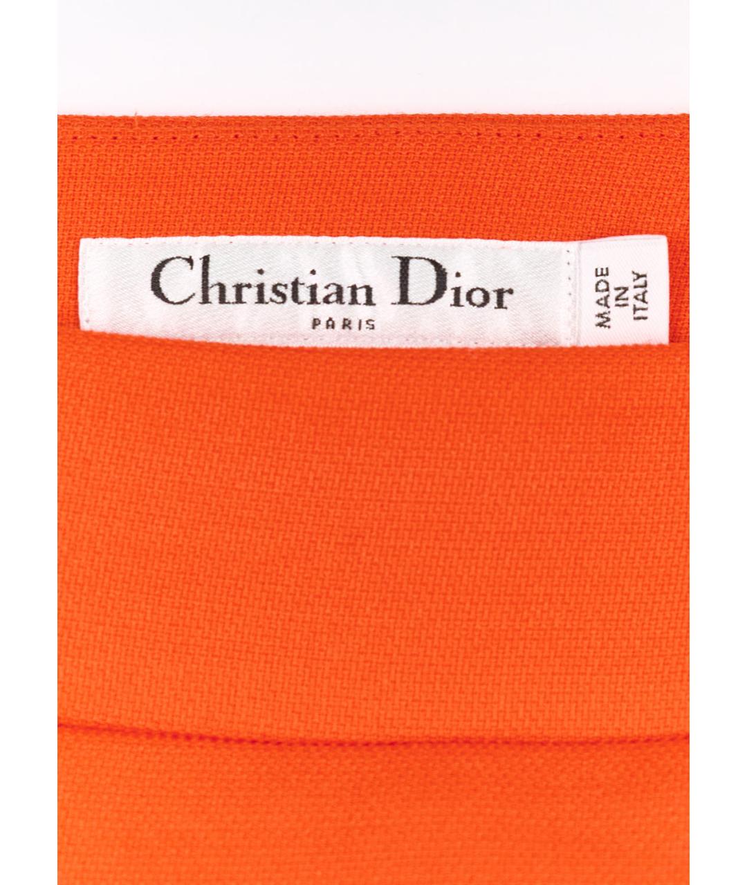 CHRISTIAN DIOR PRE-OWNED Красная шерстяная юбка мини, фото 3