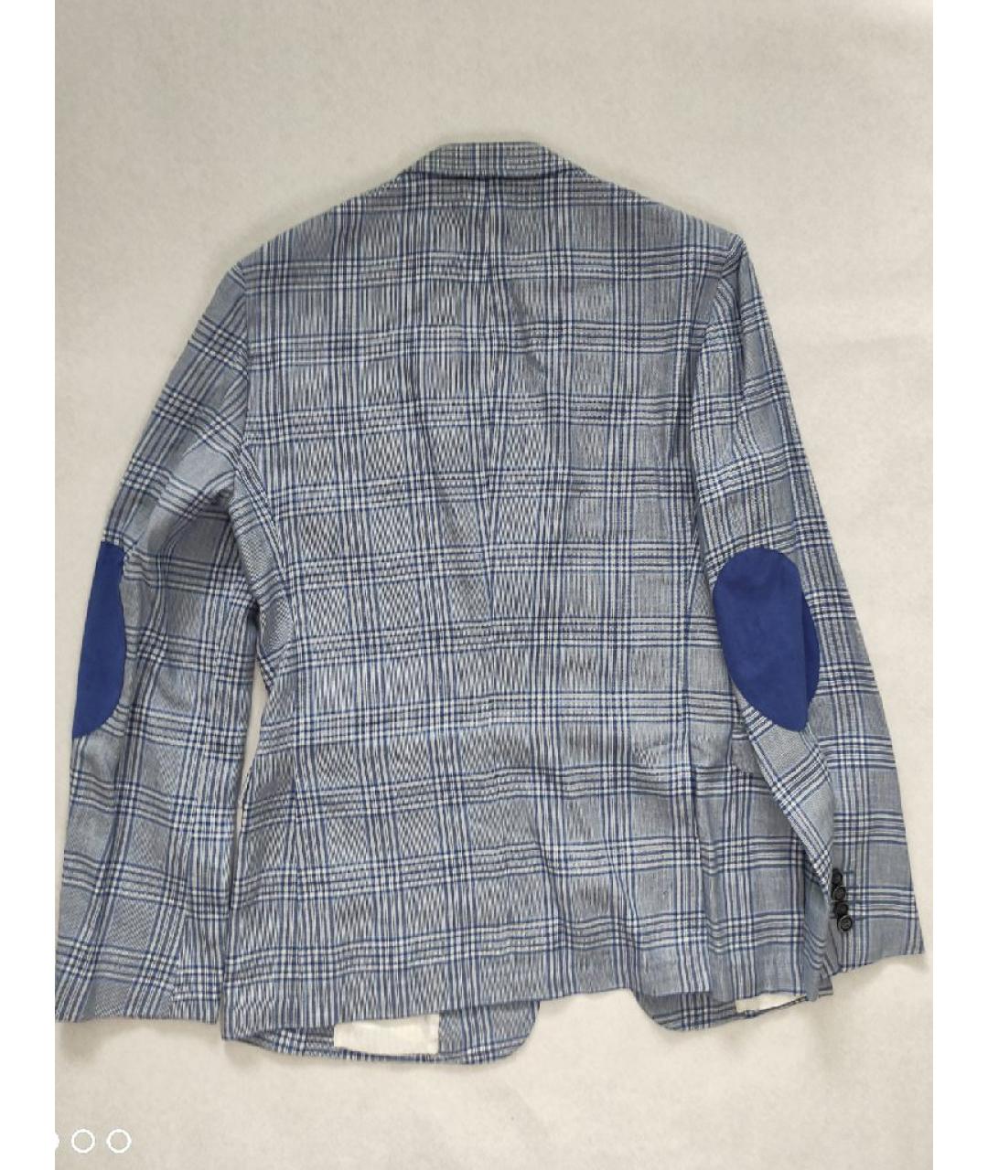 PAL ZILERI Голубой хлопковый пиджак, фото 2