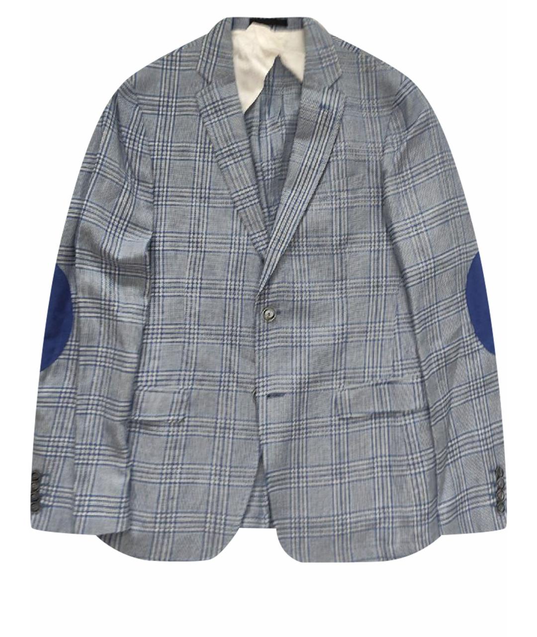 PAL ZILERI Голубой хлопковый пиджак, фото 1