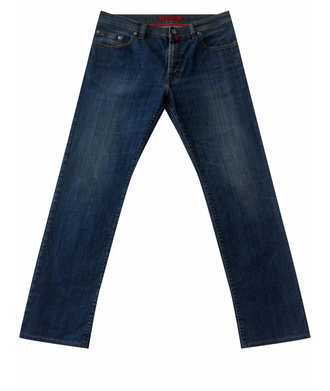 PIERRE CARDIN Синие хлопко-эластановые прямые джинсы, фото 1