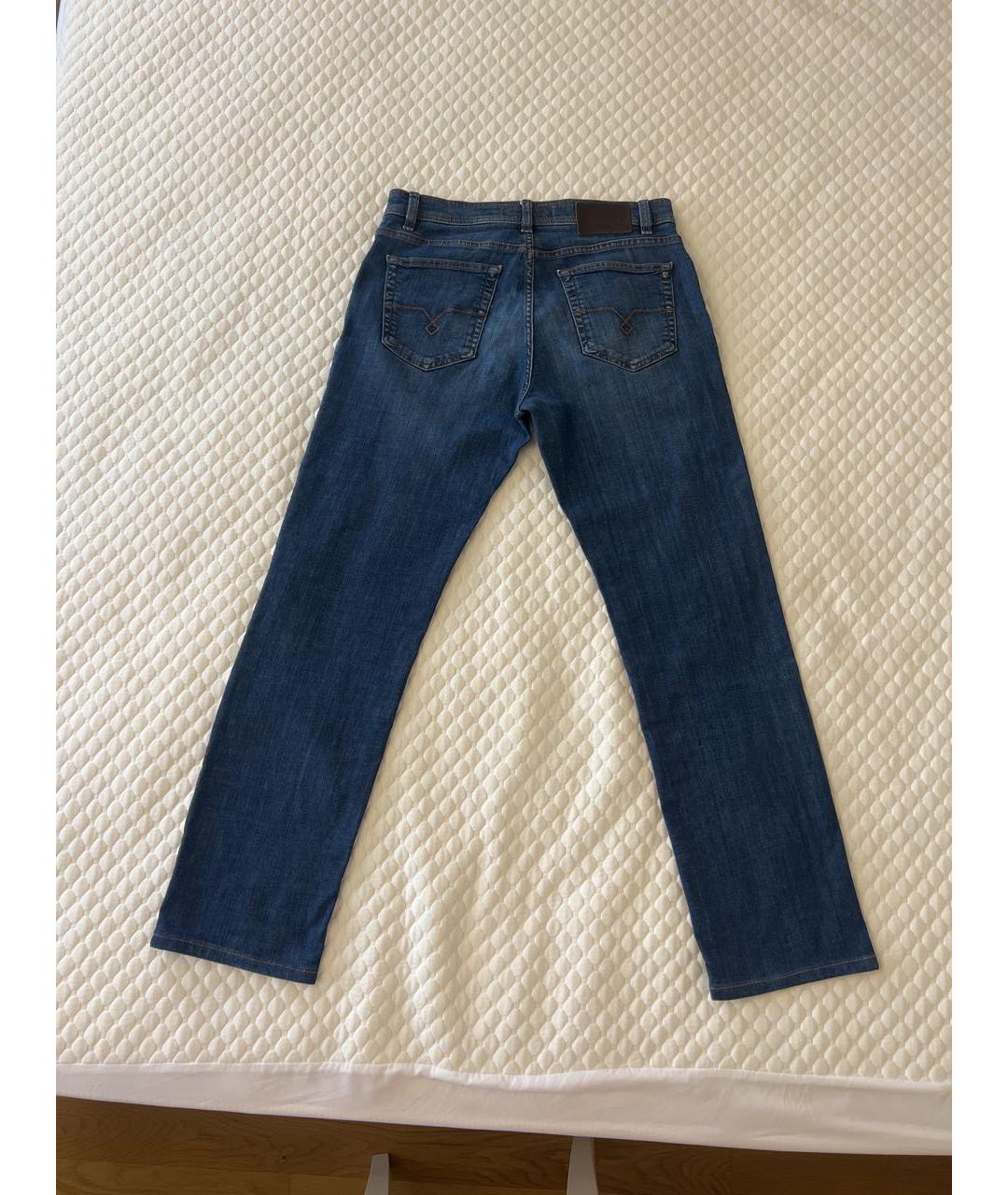 PIERRE CARDIN Синие хлопко-эластановые прямые джинсы, фото 2