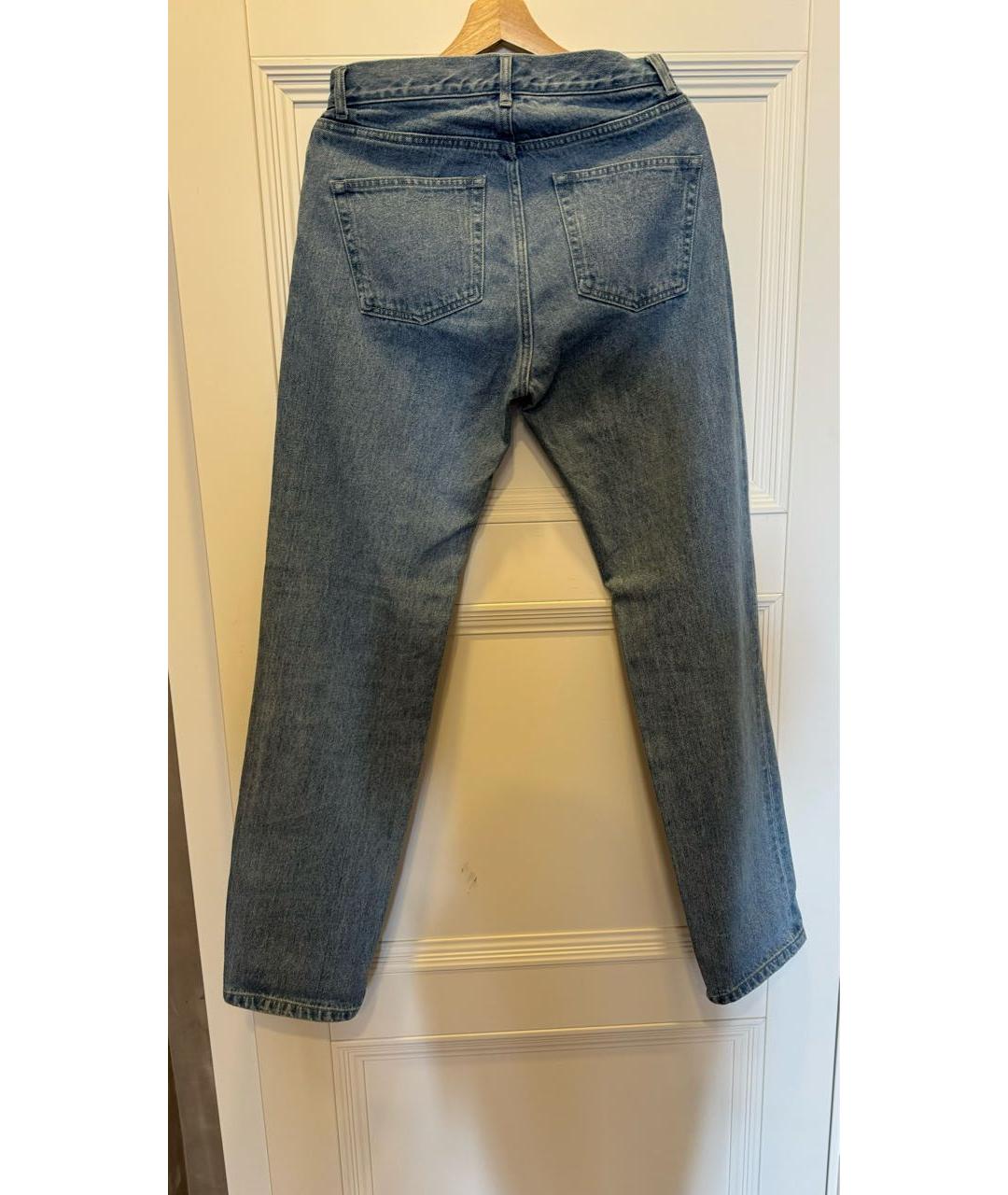 12 STOREEZ Голубые хлопковые прямые джинсы, фото 2