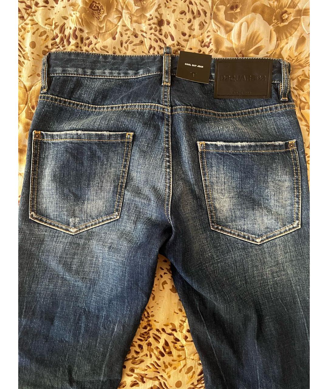 DSQUARED2 Синие хлопковые джинсы скинни, фото 4