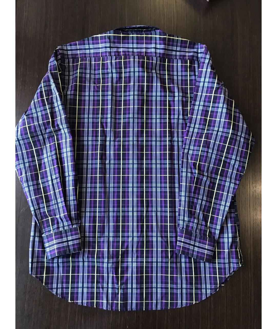 ETRO Фиолетовая хлопковая кэжуал рубашка, фото 2