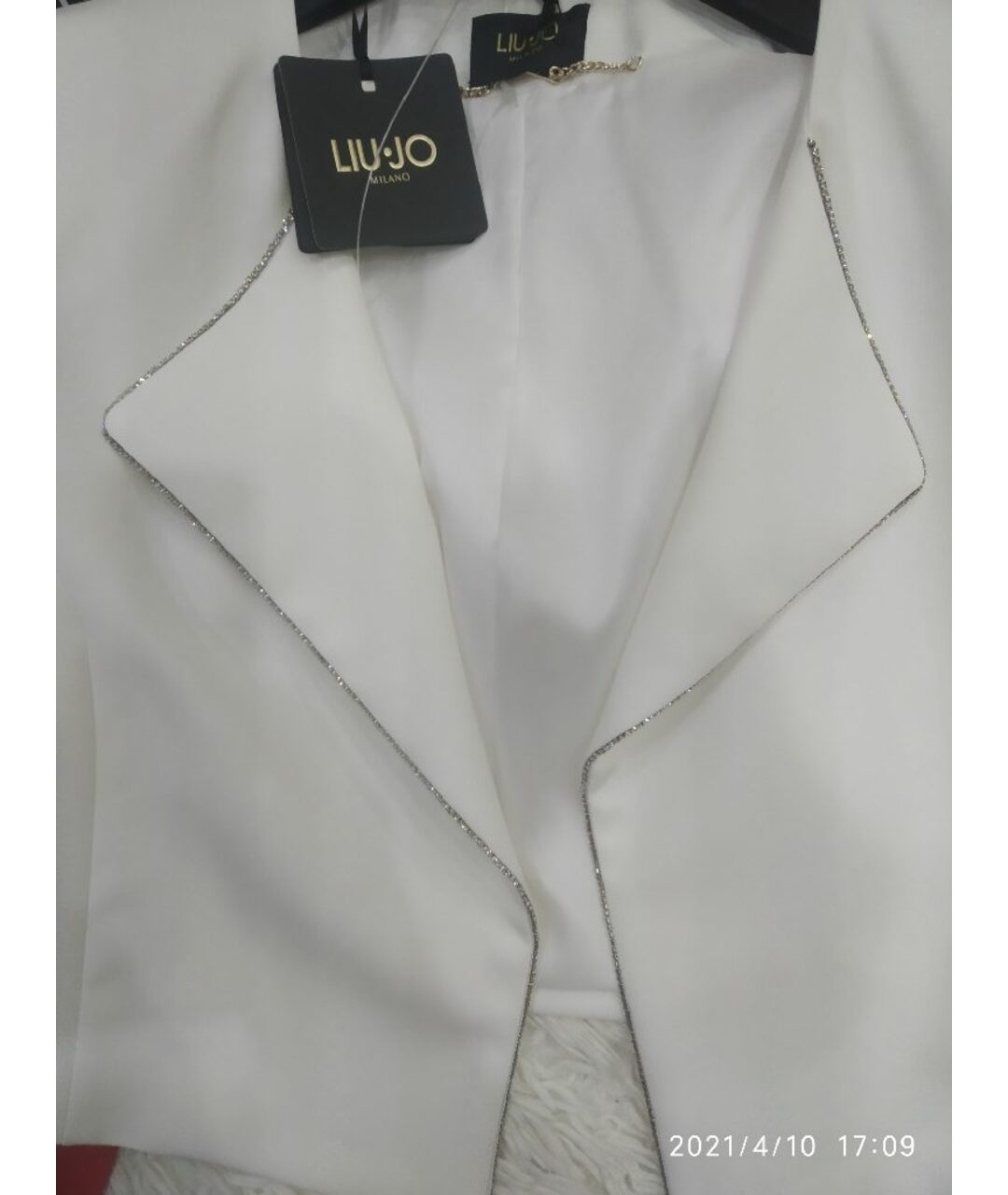 LIU JO Белый ацетатный костюм с брюками, фото 3