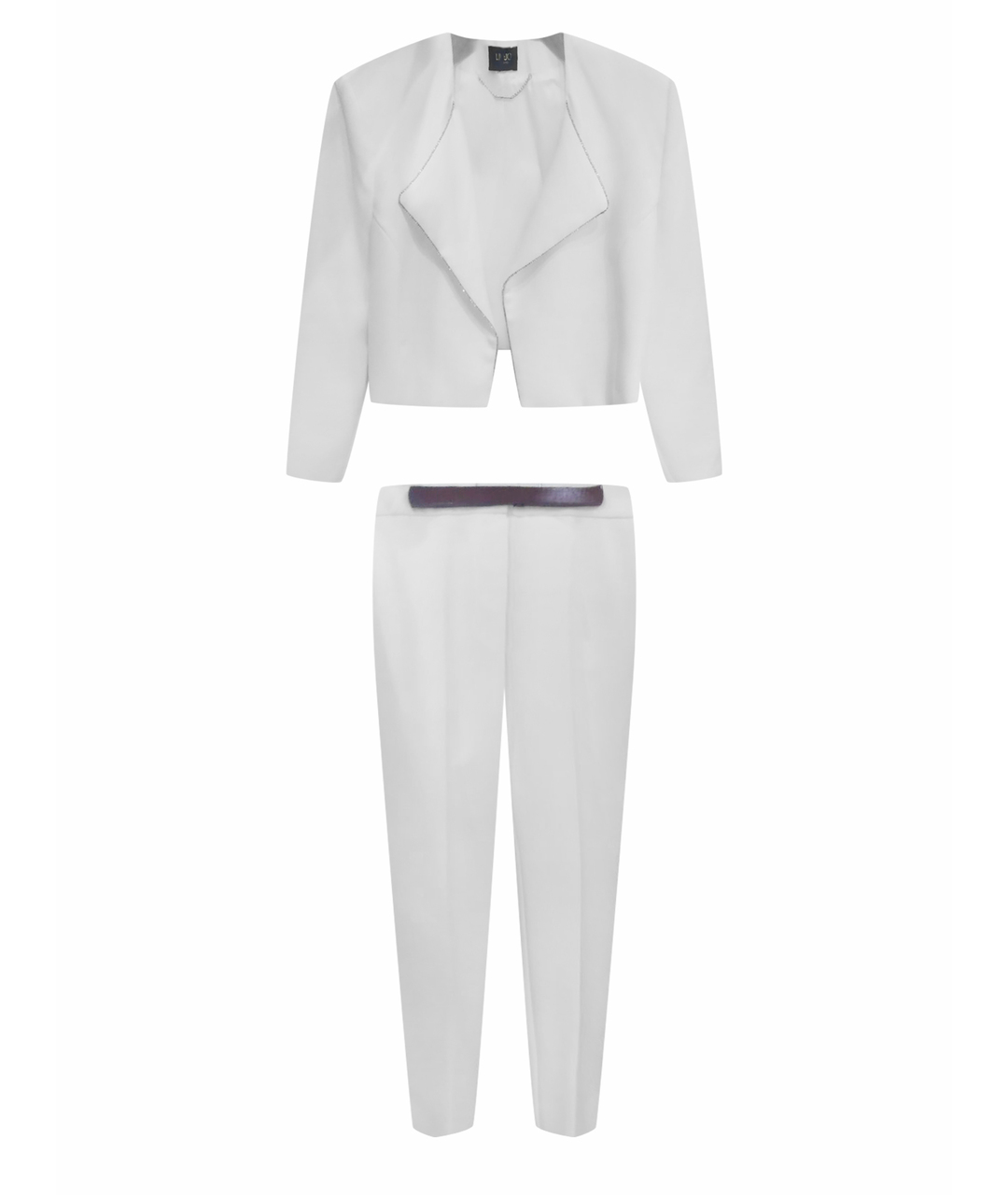 LIU JO Белый ацетатный костюм с брюками, фото 1