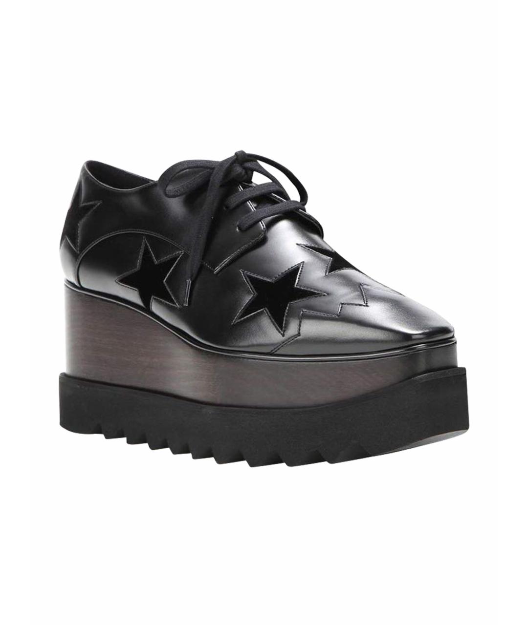 STELLA MCCARTNEY Черные кожаные ботинки, фото 1
