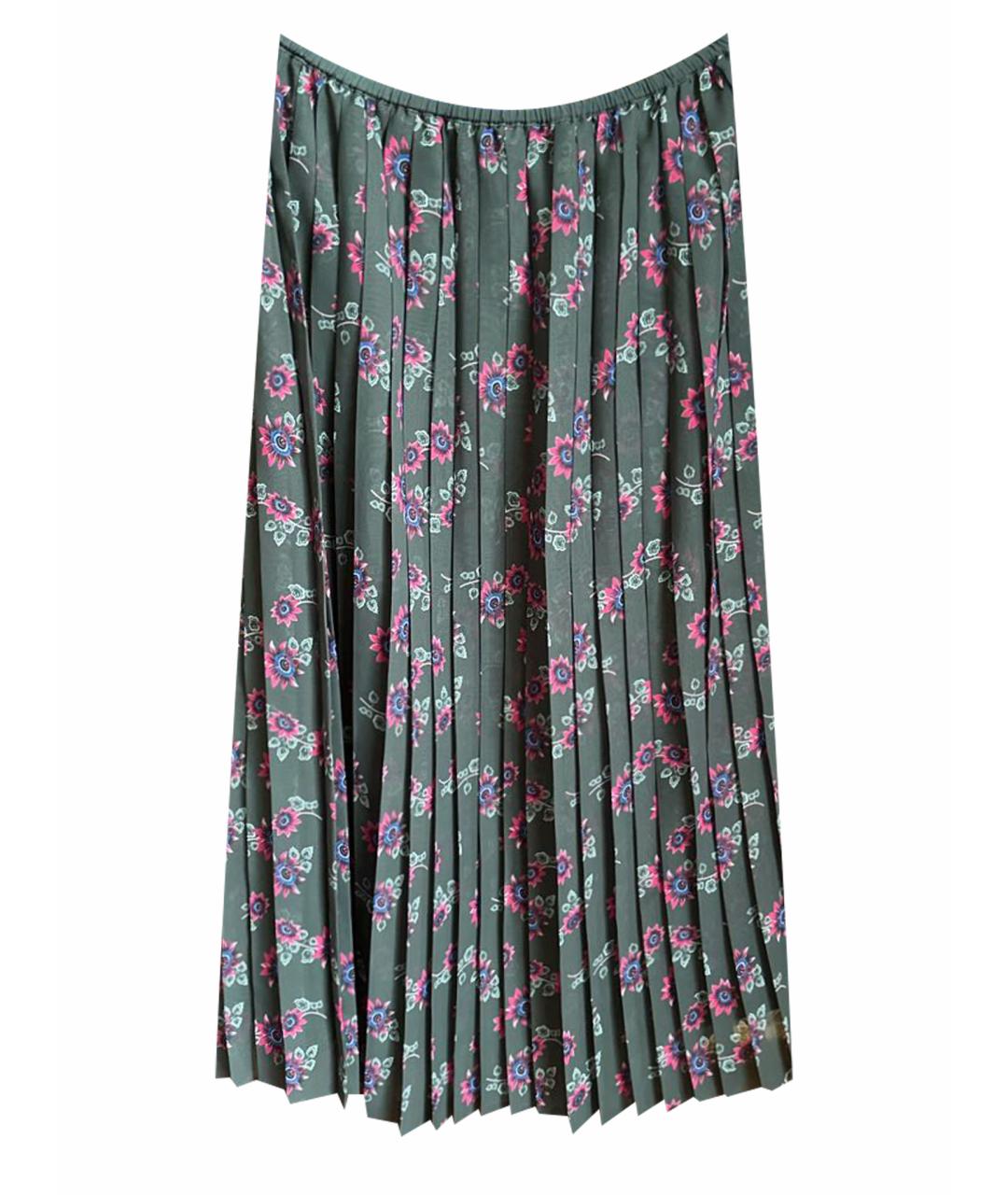 KENZO Хаки полиэстеровая юбка макси, фото 1