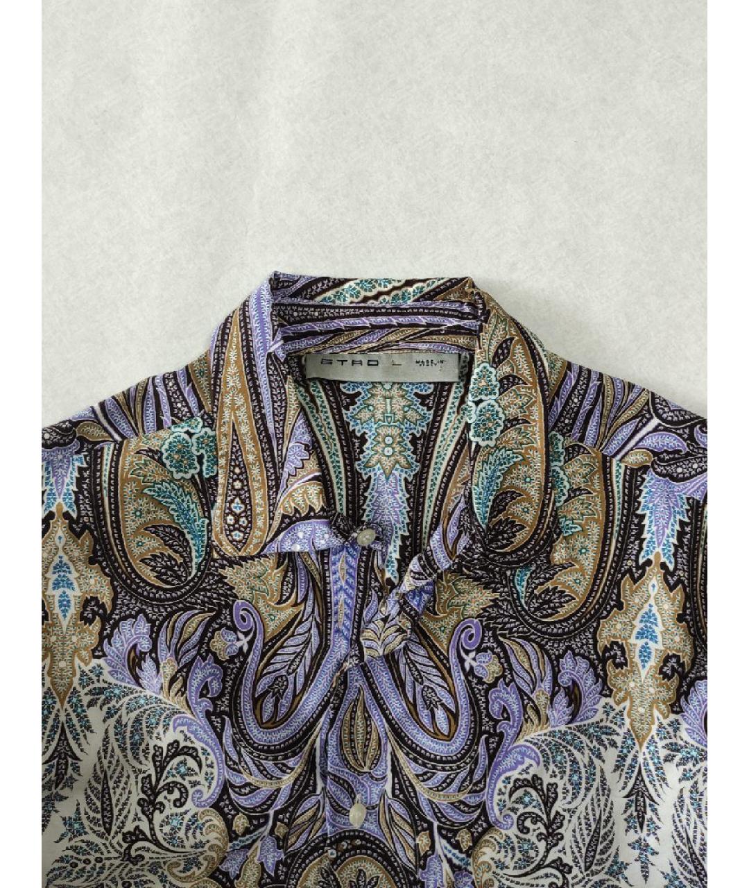 ETRO Мульти хлопко-шелковая кэжуал рубашка, фото 3