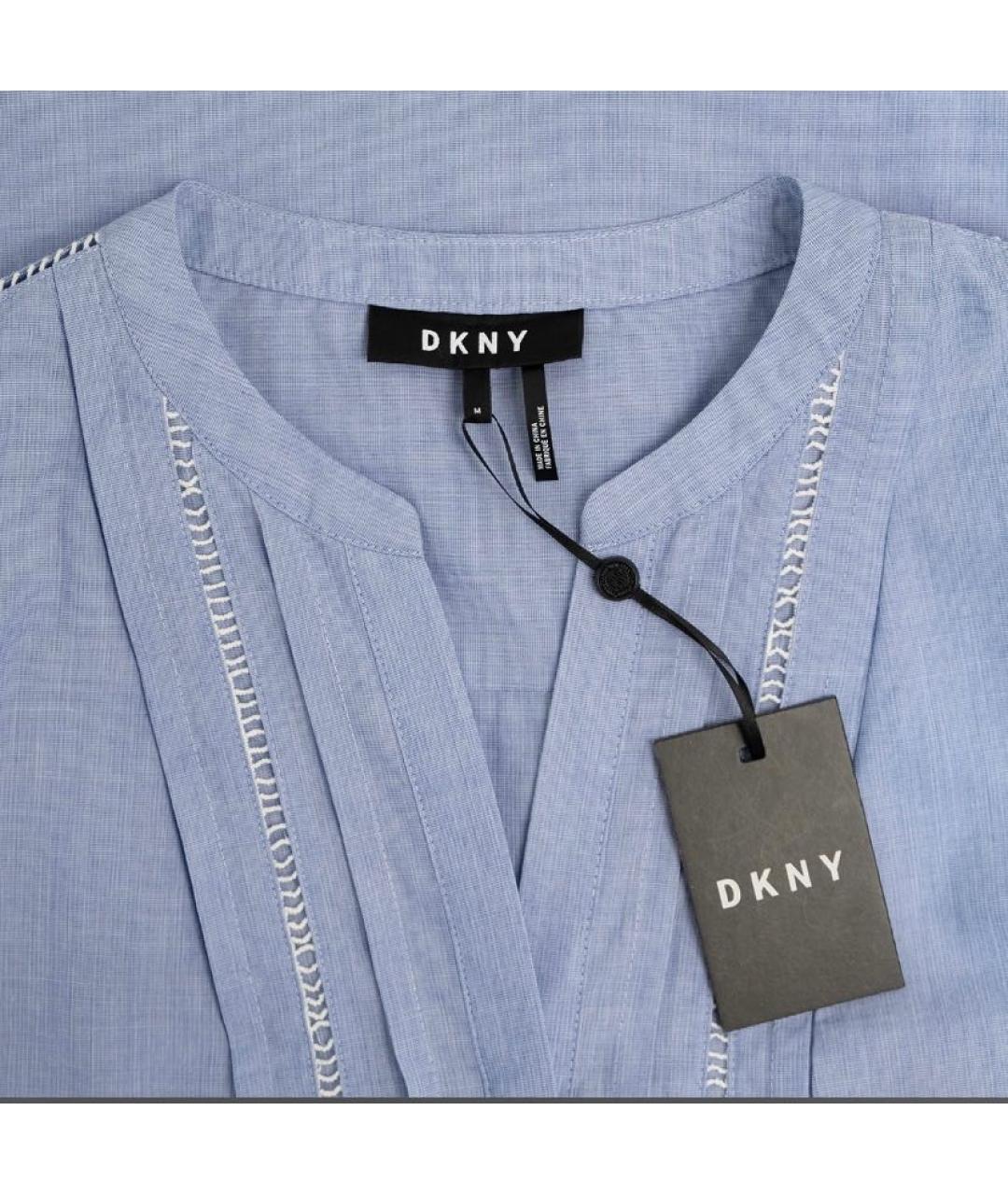 DKNY Голубая блузы, фото 3