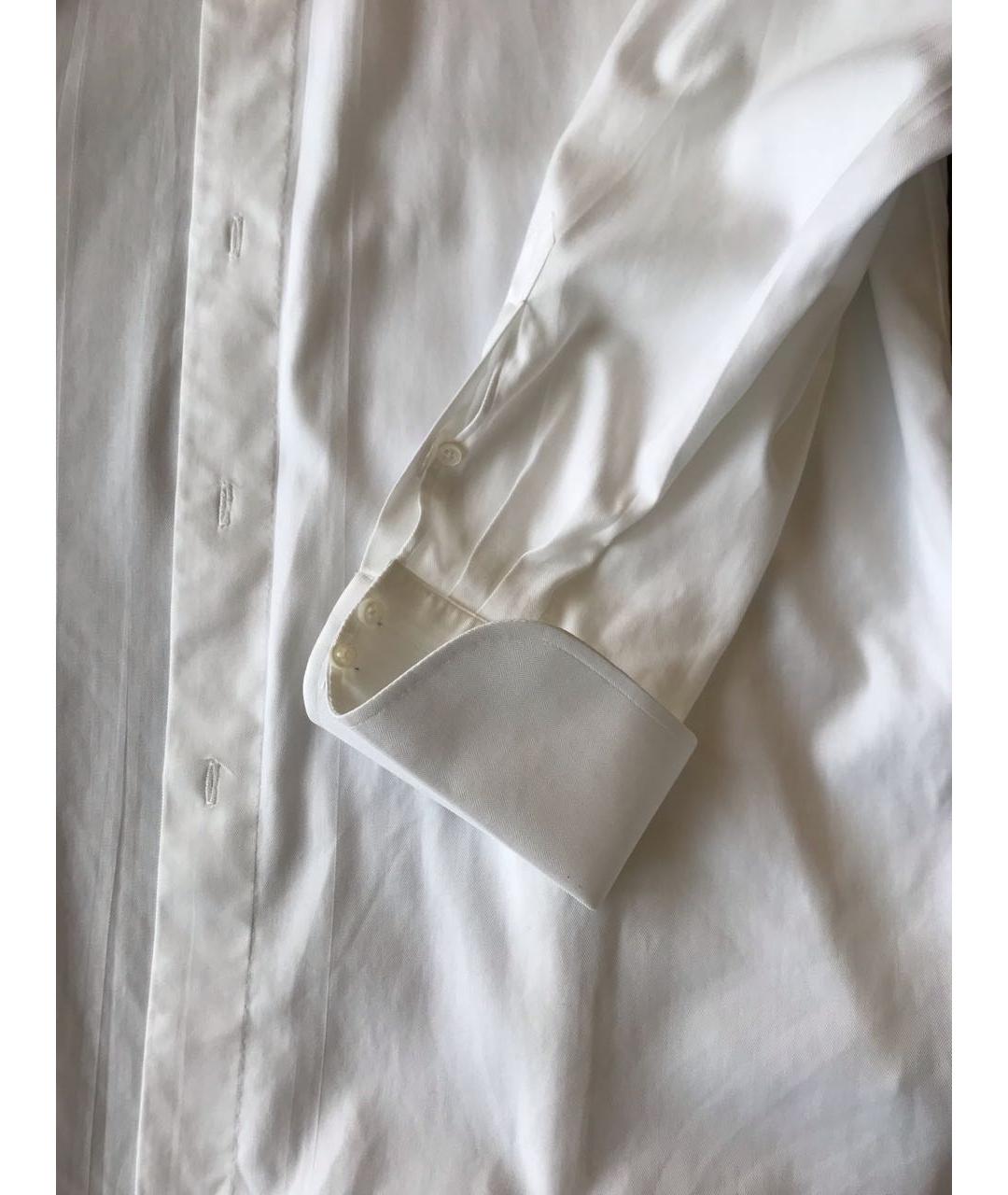 BORRELLI Белая хлопковая кэжуал рубашка, фото 4