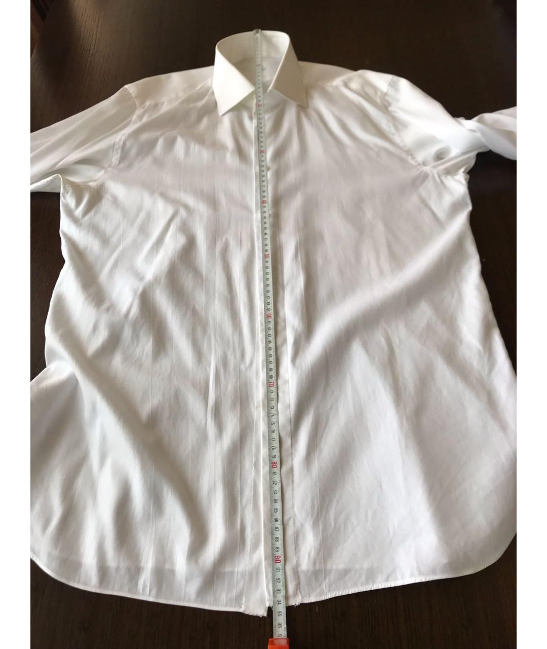 BORRELLI Белая хлопковая кэжуал рубашка, фото 6