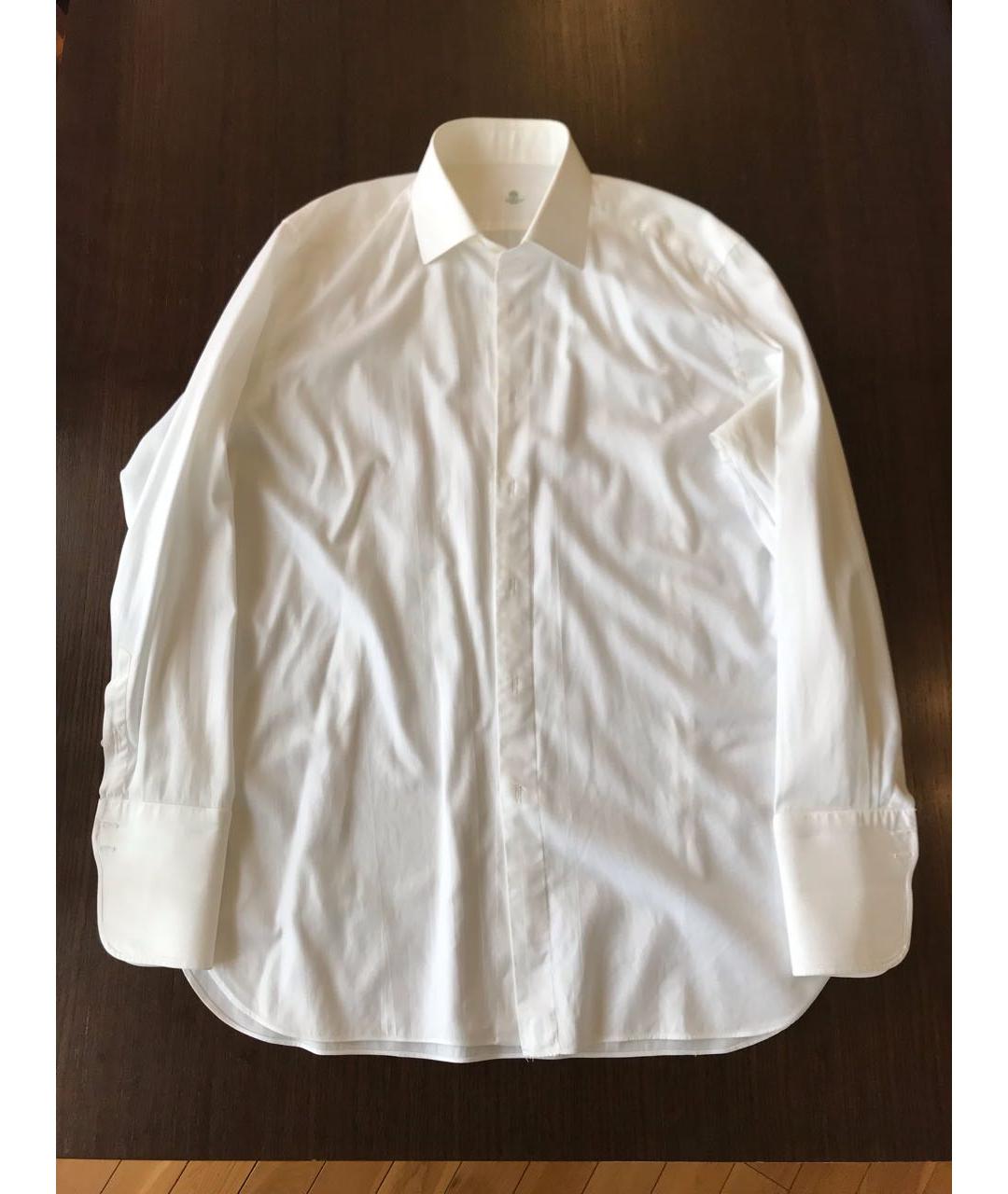 BORRELLI Белая хлопковая кэжуал рубашка, фото 9
