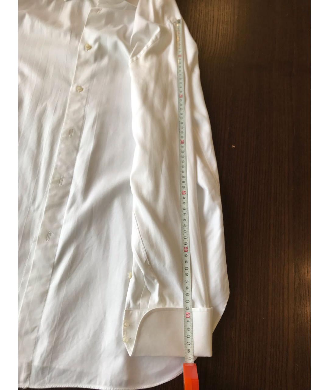 BORRELLI Белая хлопковая кэжуал рубашка, фото 7