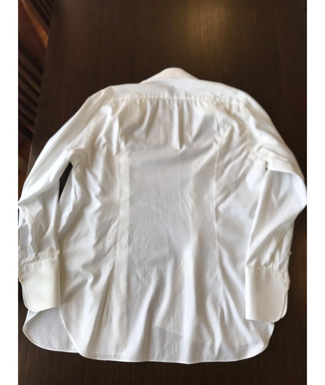 BORRELLI Белая хлопковая кэжуал рубашка, фото 2