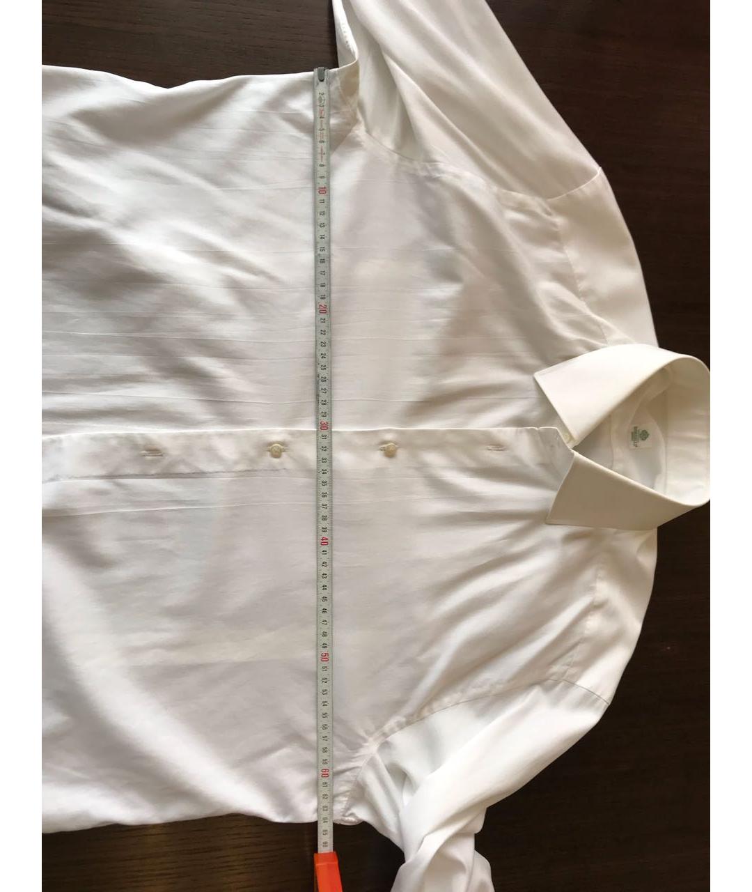 BORRELLI Белая хлопковая кэжуал рубашка, фото 5