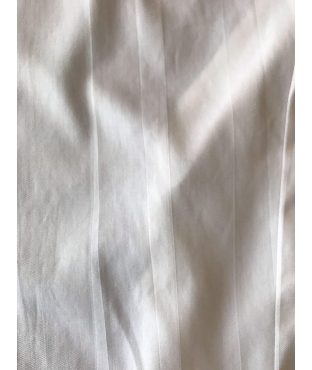 BORRELLI Белая хлопковая кэжуал рубашка, фото 3