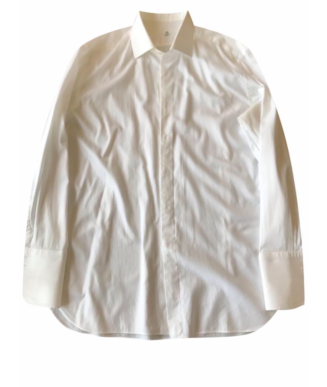 BORRELLI Белая хлопковая кэжуал рубашка, фото 1