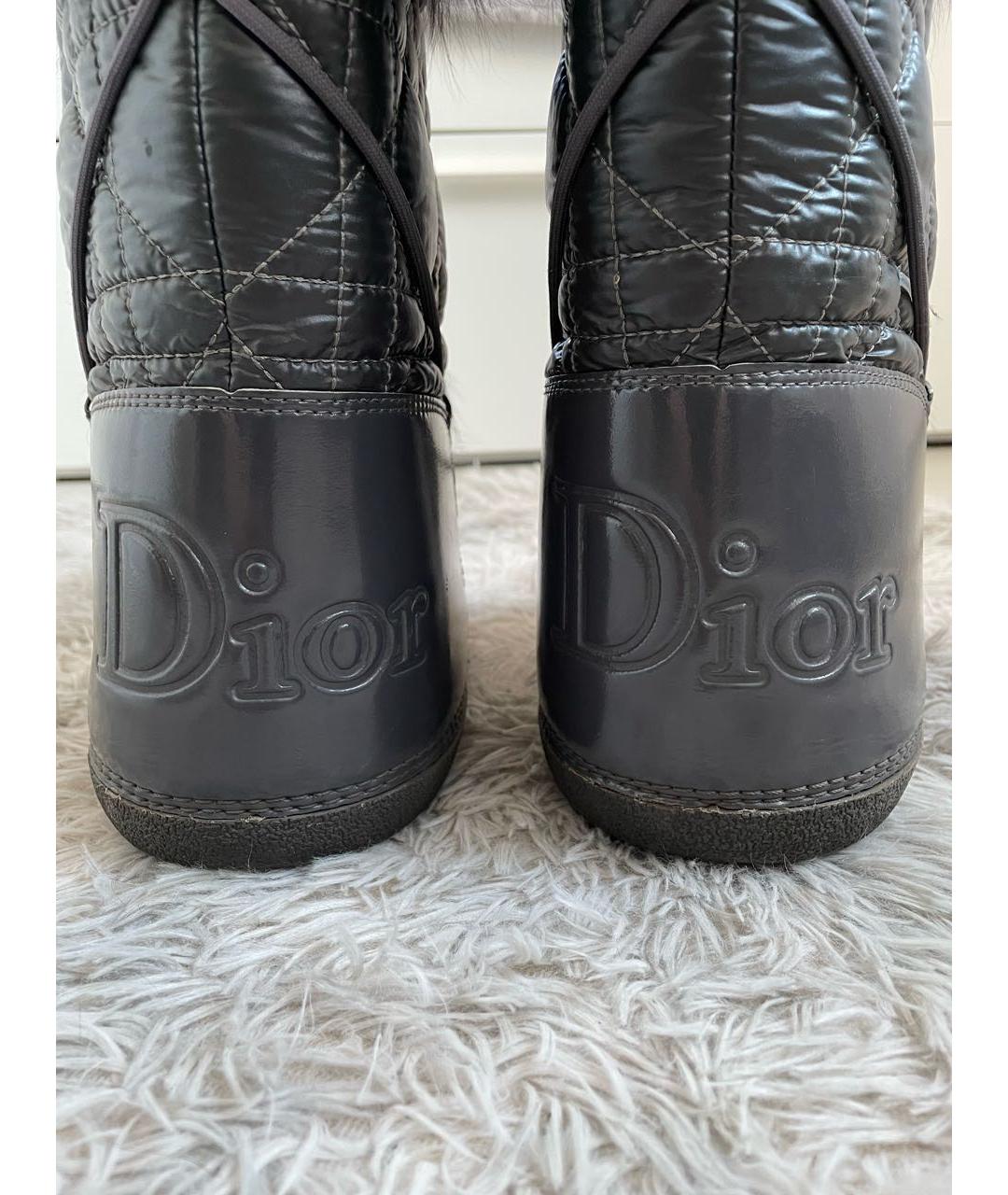 CHRISTIAN DIOR PRE-OWNED Серые ботинки, фото 4