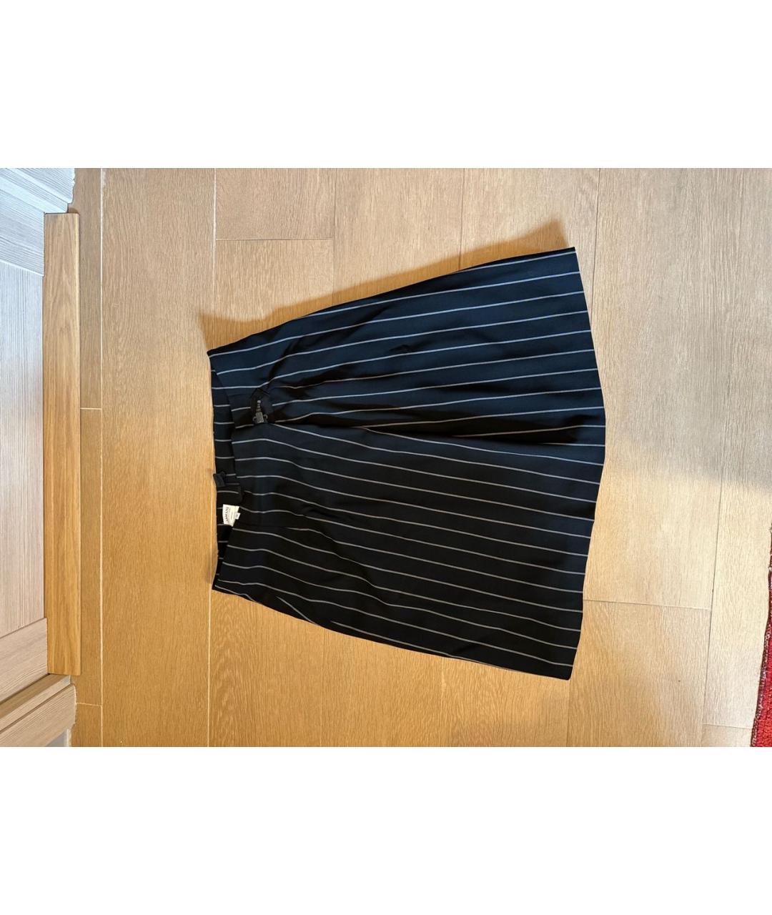 ARMANI COLLEZIONI Черный шерстяной костюм с юбками, фото 2