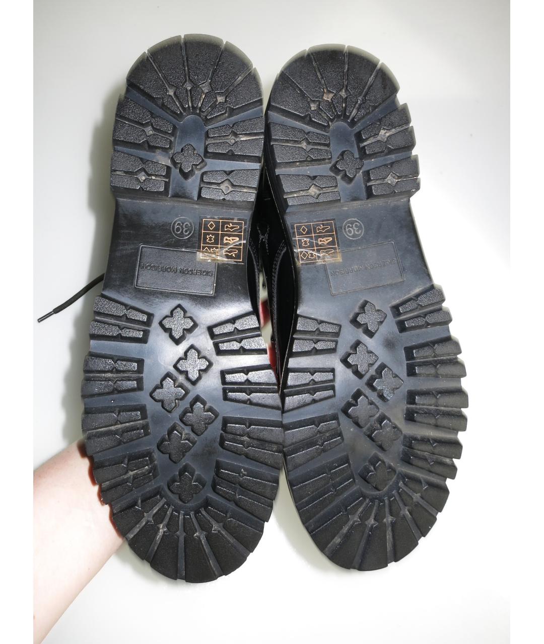 SIGERSON MORRISON Черные кожаные ботинки, фото 8