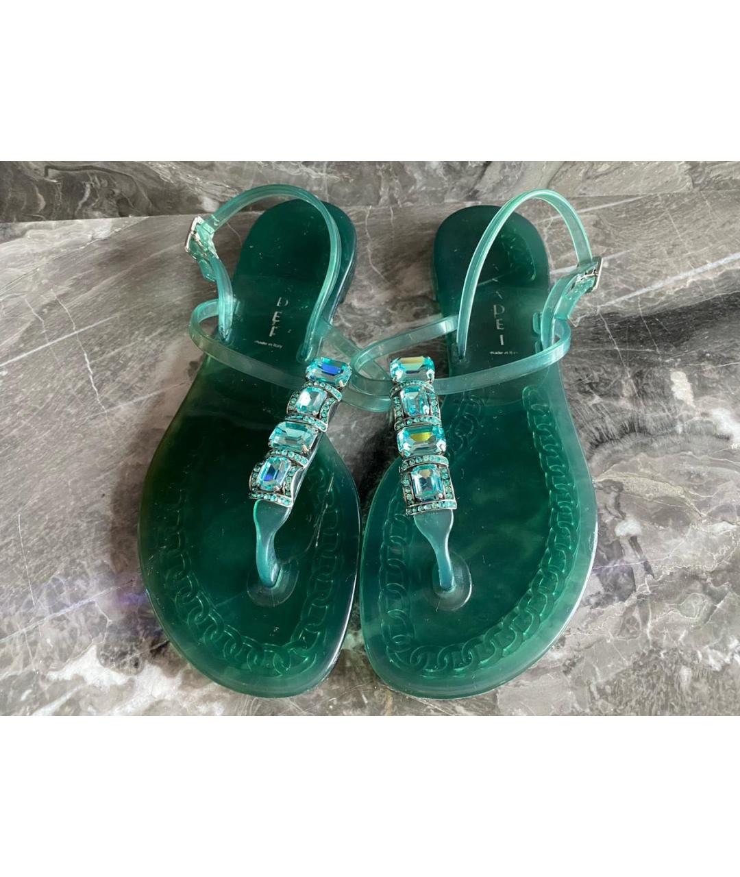 CASADEI Зеленые сандалии, фото 4