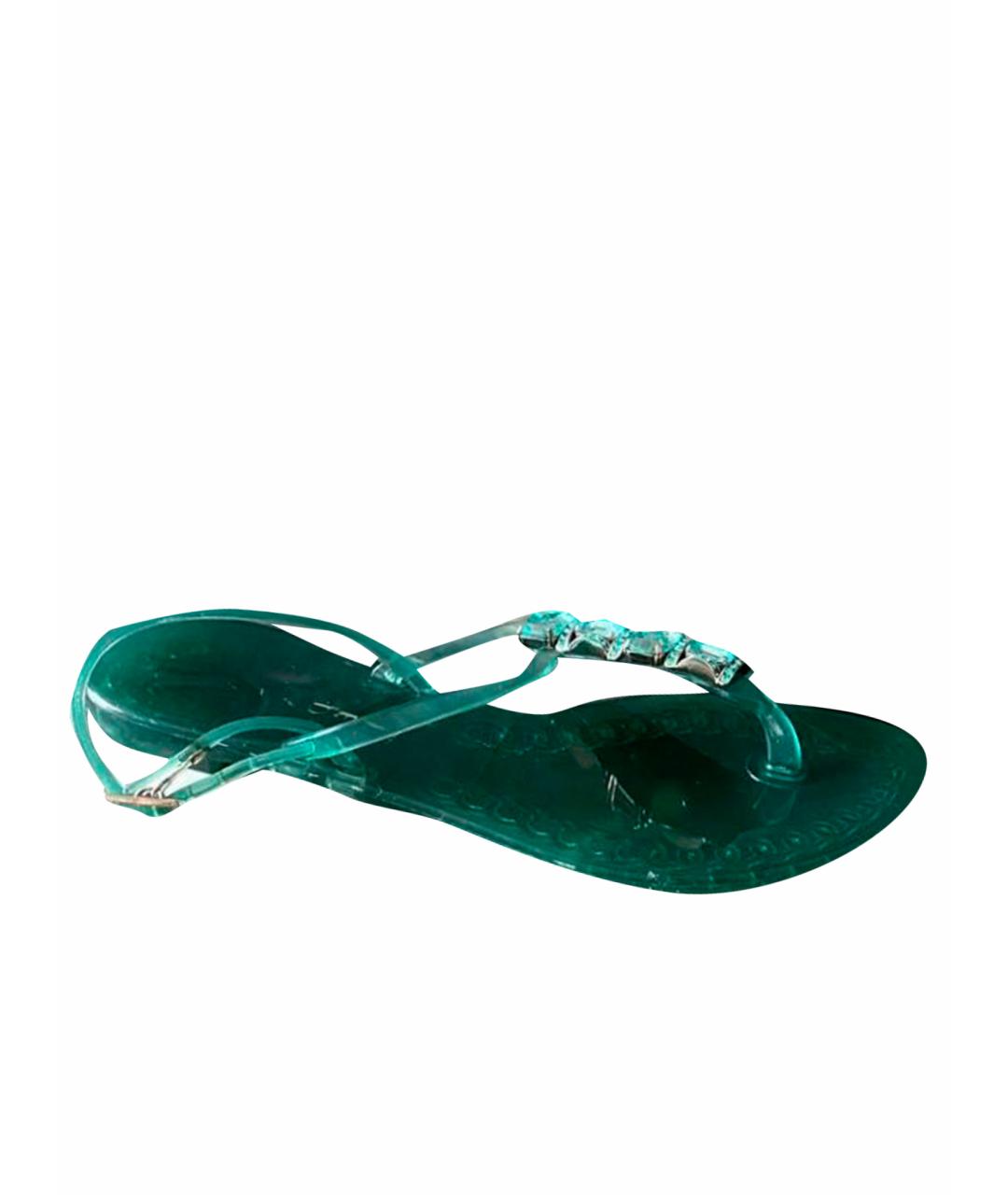 CASADEI Зеленые сандалии, фото 1