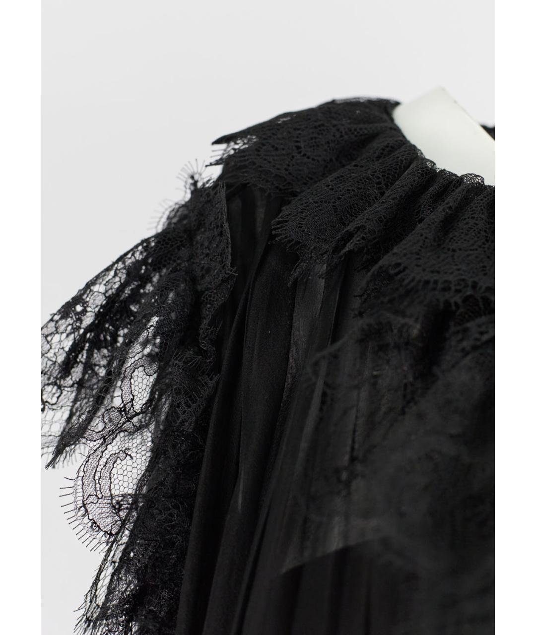 ALBERTA FERRETTI Черное шелковое вечернее платье, фото 5
