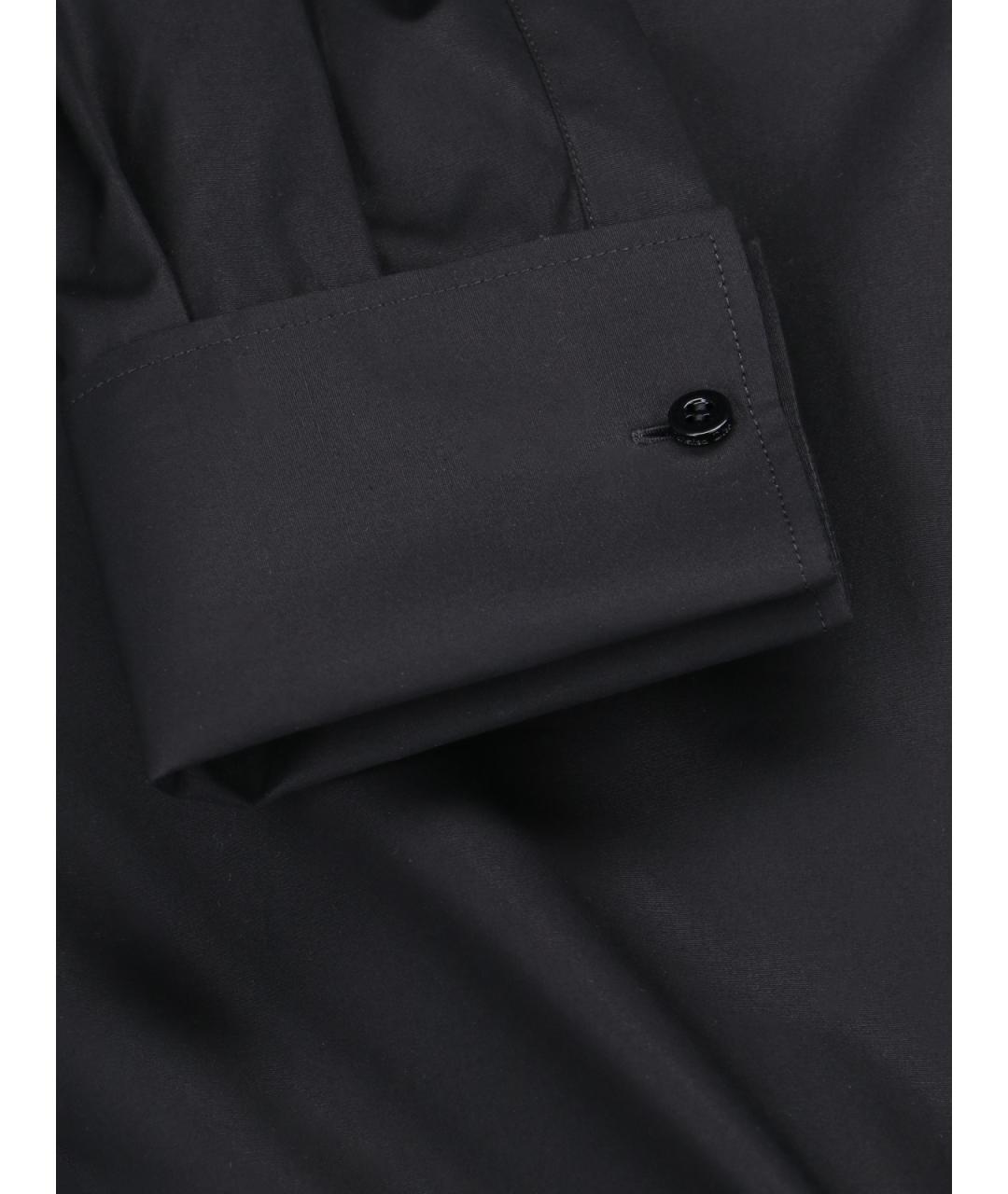 CHRISTIAN DIOR Черная хлопковая рубашка, фото 5