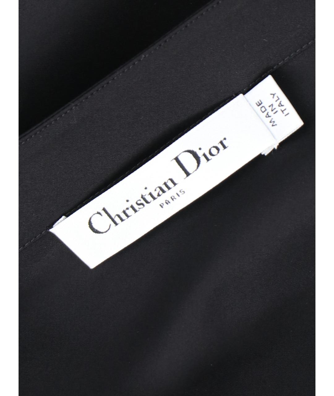 CHRISTIAN DIOR Черная хлопковая рубашка, фото 4